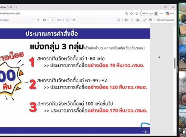ผู้อำนวยการกลุ่มส่งเสริมสหกรณ์ 2 เข้าร่วมประชุมผ่านระบบ ... พารามิเตอร์รูปภาพ 2