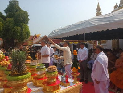 พิธีบวงสรวงเปิดโครงการบูรณะสระมุจลินท์ (สระสะพังทอง) พารามิเตอร์รูปภาพ 1