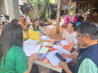 กบส.ลงพื้นที่เพื่อตรวจสอบการใช้เงินกู้กองทุนสงเคราะห์เกษตรกร พารามิเตอร์รูปภาพ 1